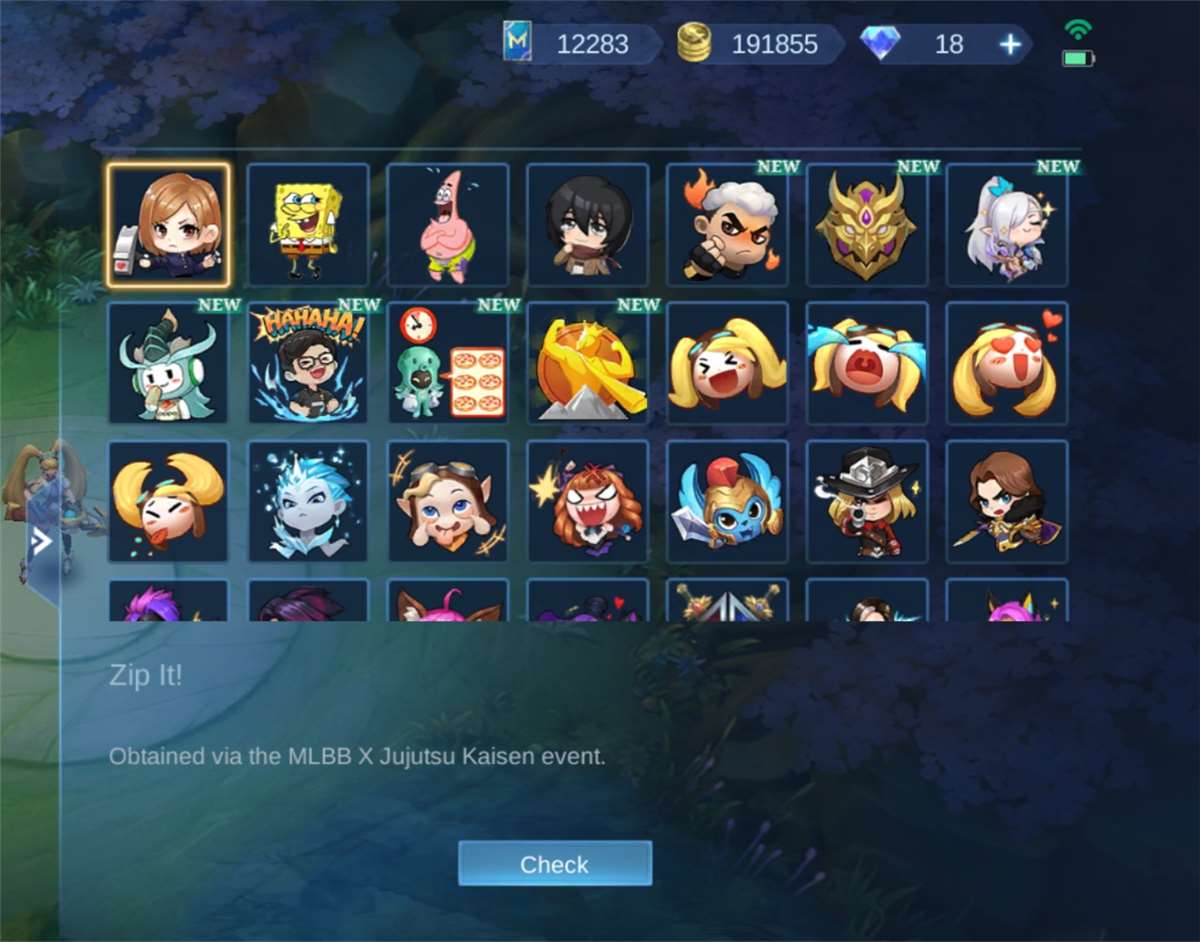 Game account sale Mobile Legends
